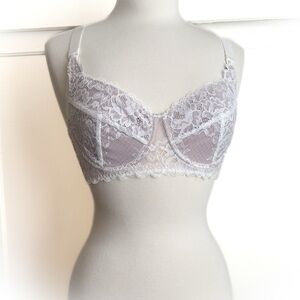 Seraphine Maternity White Lace Underwire Nursing Bra 34B